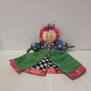Rare Vintage 1997 Lamaze Little Knotties Checkered Lovey Plush Baby Toy